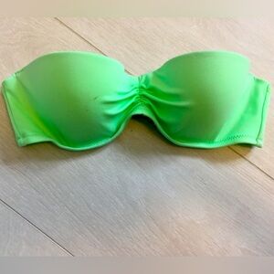 Victoria Secret Neon Green Bandeau Bikini top. 32B.